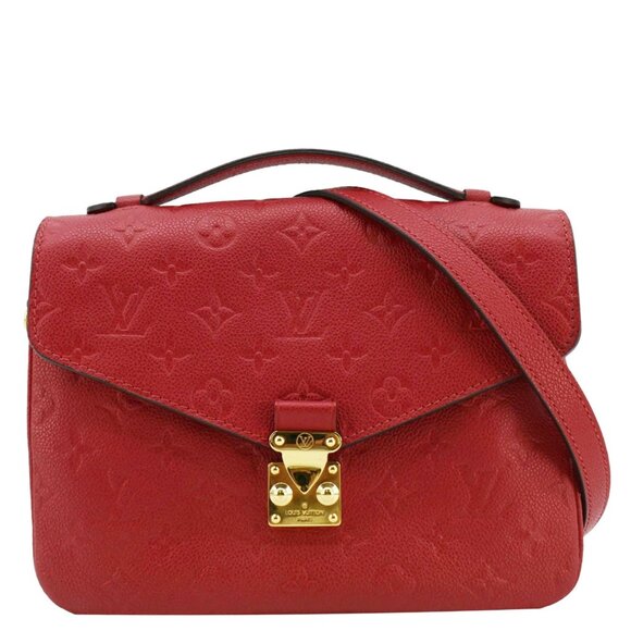 Louis Vuitton  Metis Pochette Empreinte Leather Crossbody Bag Red - Picture 1 of 14